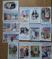 DONALD MCGILL Comic  postcards x14 .  Free postage. 