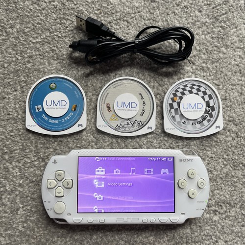 Sony psp white handheld - sony,