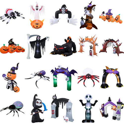 Halloween inflatable skeleton - halloween,
