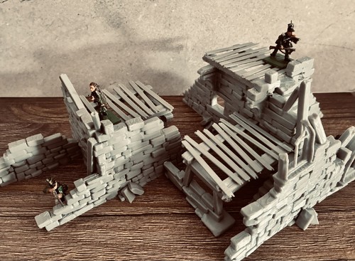 Wargaming terrain ruined walls - terrain,