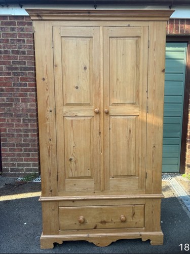 Lovely solid pine waxed double - lovely,