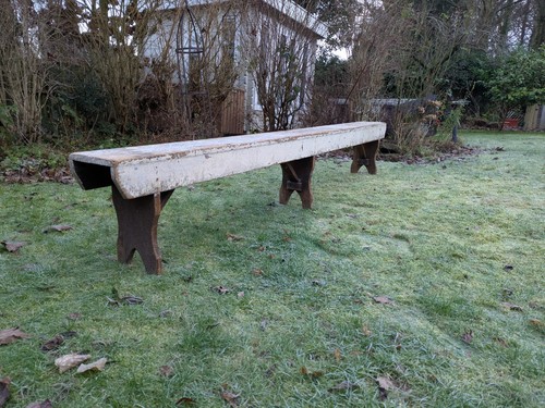 Vintage school bench - school,