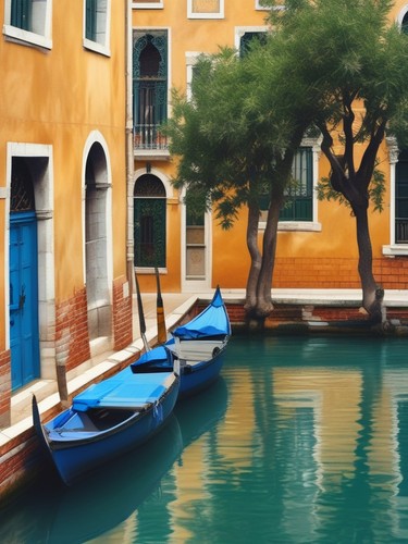 Venice canal mediterranean sun - venice,
