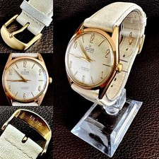 Vintage (1960s) Swiss “Allaine” Automatic 30 Jewel Wrist Watch & Original Strap