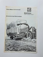 CLAAS RAPIDO GREENCROP HARVESTER SALES BROCHURE