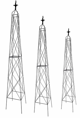 Metal garden obelisks climbing - metal,