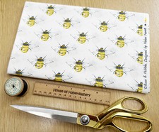 FABRIC REMNANT - Bumble Bees