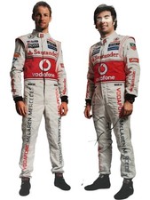 McLaren Mercedes Formula 1 Jenson Button & Sergio Perez Signed by Sergio Print