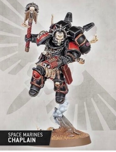 Space marine chaplain with - space,