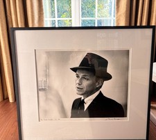 Limited Edition Print signed by artist Herman Leonard, Frank Sinatra, NYC, 1956