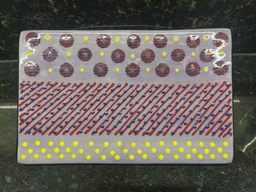 Studio pottery tray - pottery,