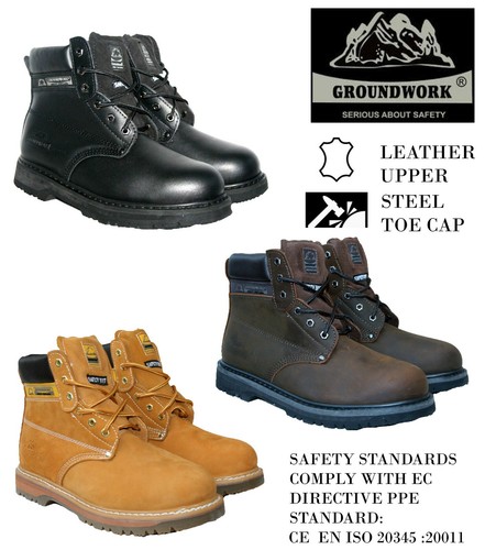 Mens groundwork steel - steel, toe-cap