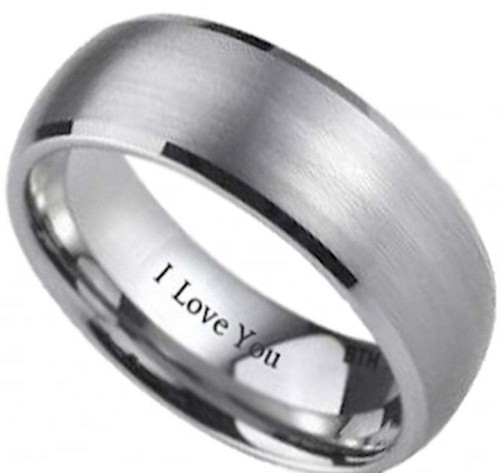 8mm titanium mens wedding - 8mm,