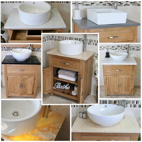 Solid oak bathroom - oak, unit