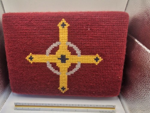 Vintage needlepoint church - vintage,
