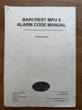 Barcrest mpu5 alarm code - barcrest,