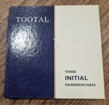 Vintage Box - Tootal Three Initial White Cotton Hankerchiefs - Letter D