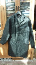 Vintage black real leather 3