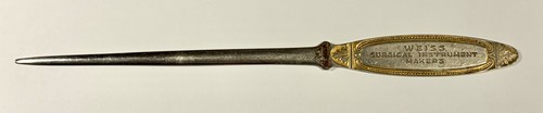 Vintage silver letter opener - letter,