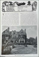 SEDGWICK PARK, HORSHAM. THE SEAT OF MRS. HENDERSON. SEVERAL PICTURES AND ACCOMPA