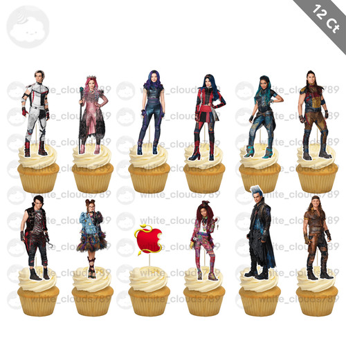 Descendants cupcake topper - 12,