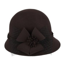 Chic vintage wool cloche hat - wool,