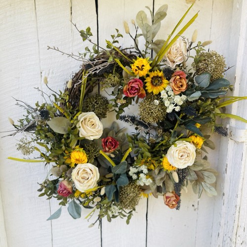 Fall wreath for - front, door