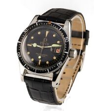 Titus Stainless Steel Calypsomatic 21 Jewel Diver's Watch 5913 Leather Band