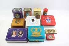 Advertising Tin Metal Boxes Antique Vintage Royal Silver Jubilee Queens Birthday