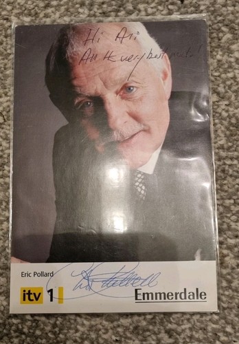 Eric pollard emmerdale signed - pollard,