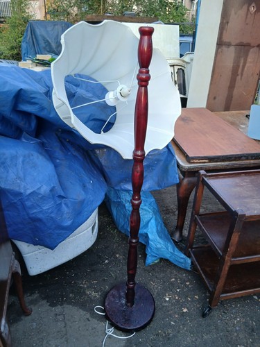 Wooden floor lamp - floor,
