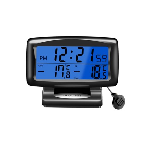 Lcd car clock with - clock, dual