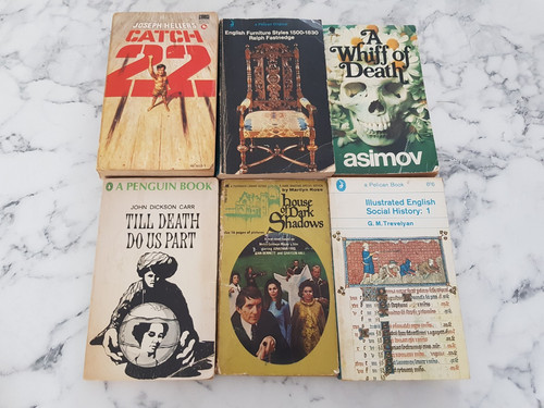 Vintage paperback books - x6,