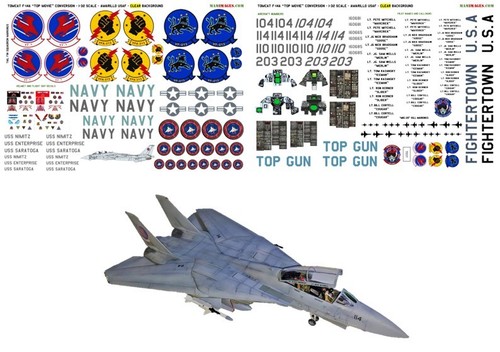 Decals for top movie - 1:32,