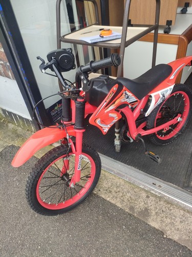 Childs bike motocross style