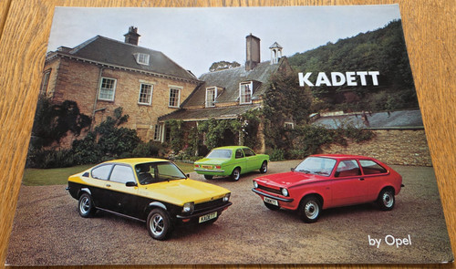 Opel kadett car brochure - brochure, from