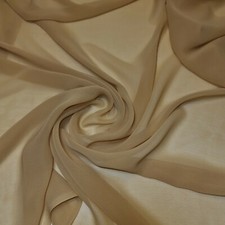 Sheer Poly Crepe Chiffon Fabric Semi-Transparent  Drape Dress Craft Material 44"