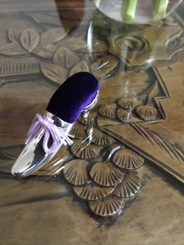 Antique sterling silver shoe