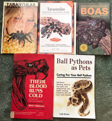 Books snakes tarantulas - snakes, &
