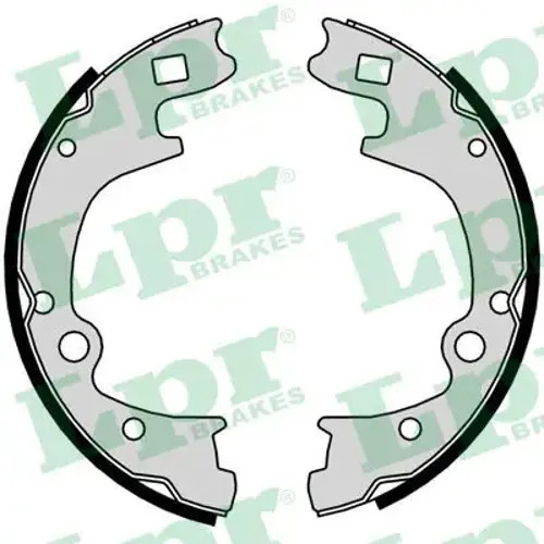 Brake shoes 09360 - lpr, for
