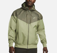 Nike Men's Small Windrunner Alligator / Olive Green Jacket Lightweight Full Zip