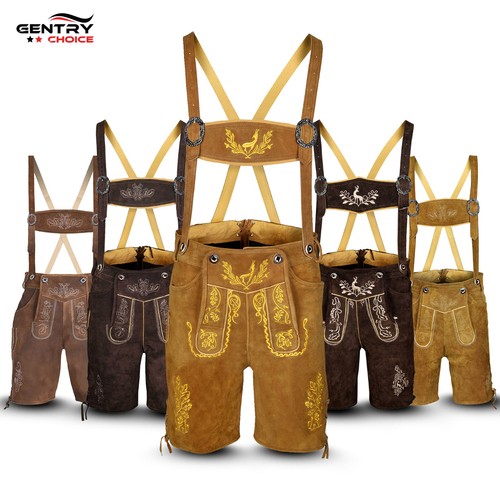 Men suede lederhosen bavarian - lederhosen,