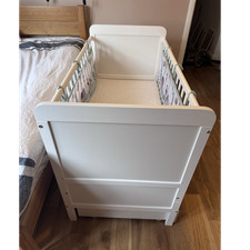 White Cotbed with Storage