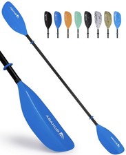 Abahub Adjustable Kayak Paddle 210-230cm/82-90” Floating Kayaking Oars Blue