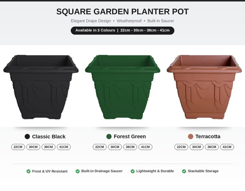 Plastic square deep venetian - plastic,