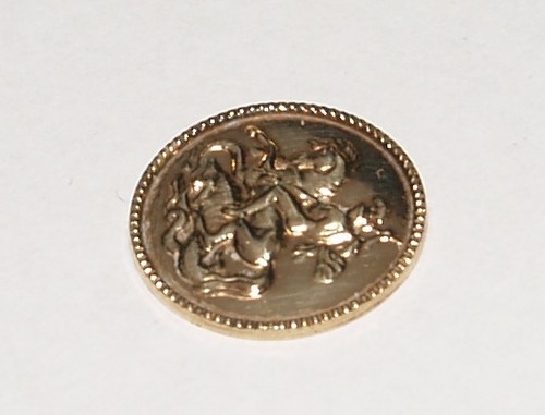 9ct yellow gold - st, george