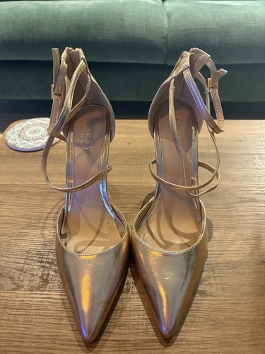 Lipsy london gold faux leather - london,