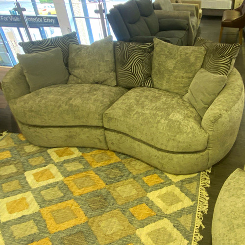 Grey chenille fabric sofa - grey,