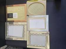 5 mixed sized photo frames TU 6”x8” new, the others used but in good condition