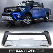 GLOSS BLACK FRONT BUMPER BULL BAR A BAR FOR TOYOTA HILUX REVO MK8 2015-2021